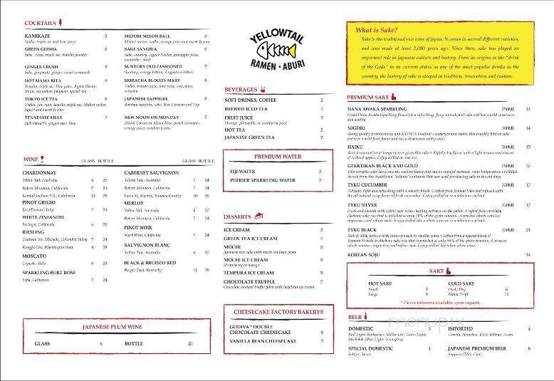 Yellowtail Ramen & Aburi - Clarksville, TN menu_pic