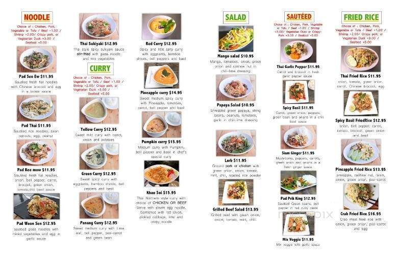 Thai Me Up - Astoria, OR menu_pic