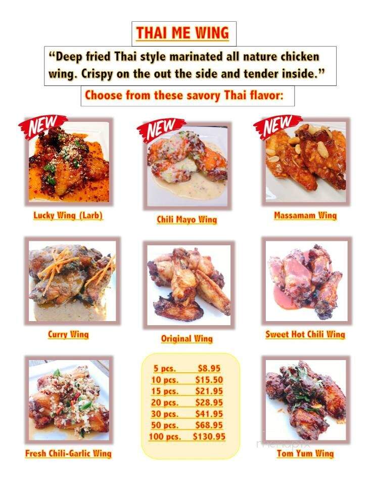Thai Me Up - Astoria, OR menu_pic