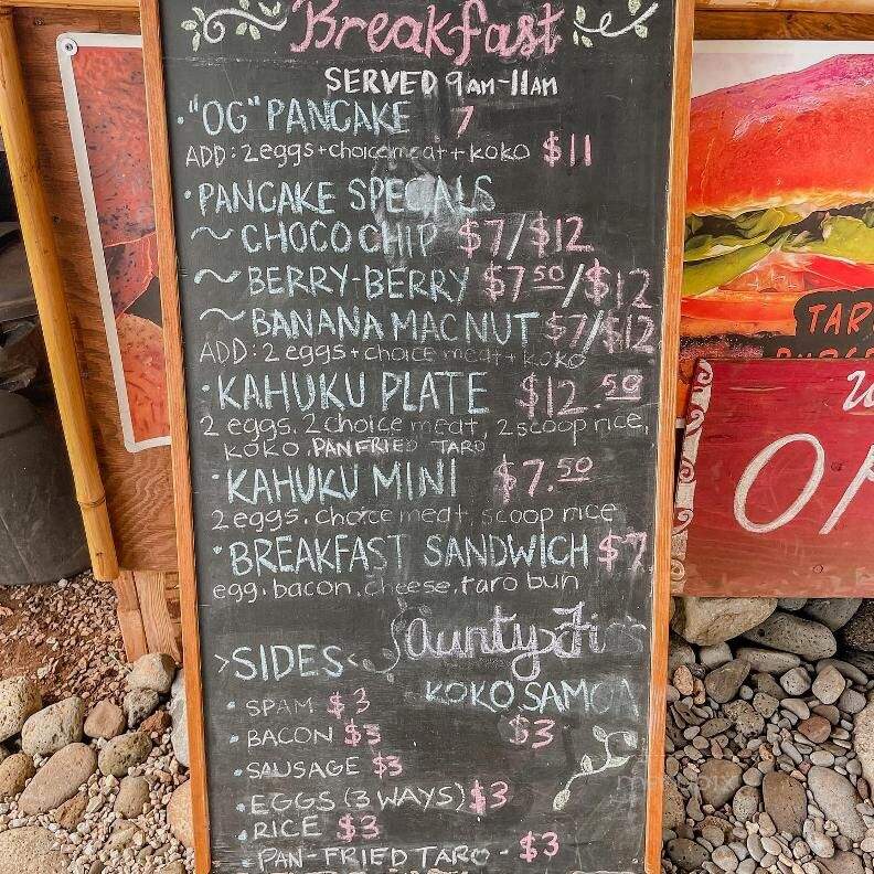 Taro Hut - Kahuku, HI menu_pic