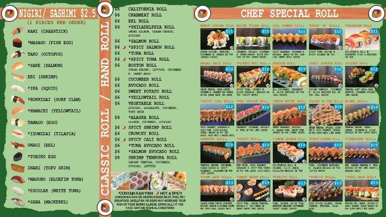 Sushi Bros - Woodstock, GA menu_pic