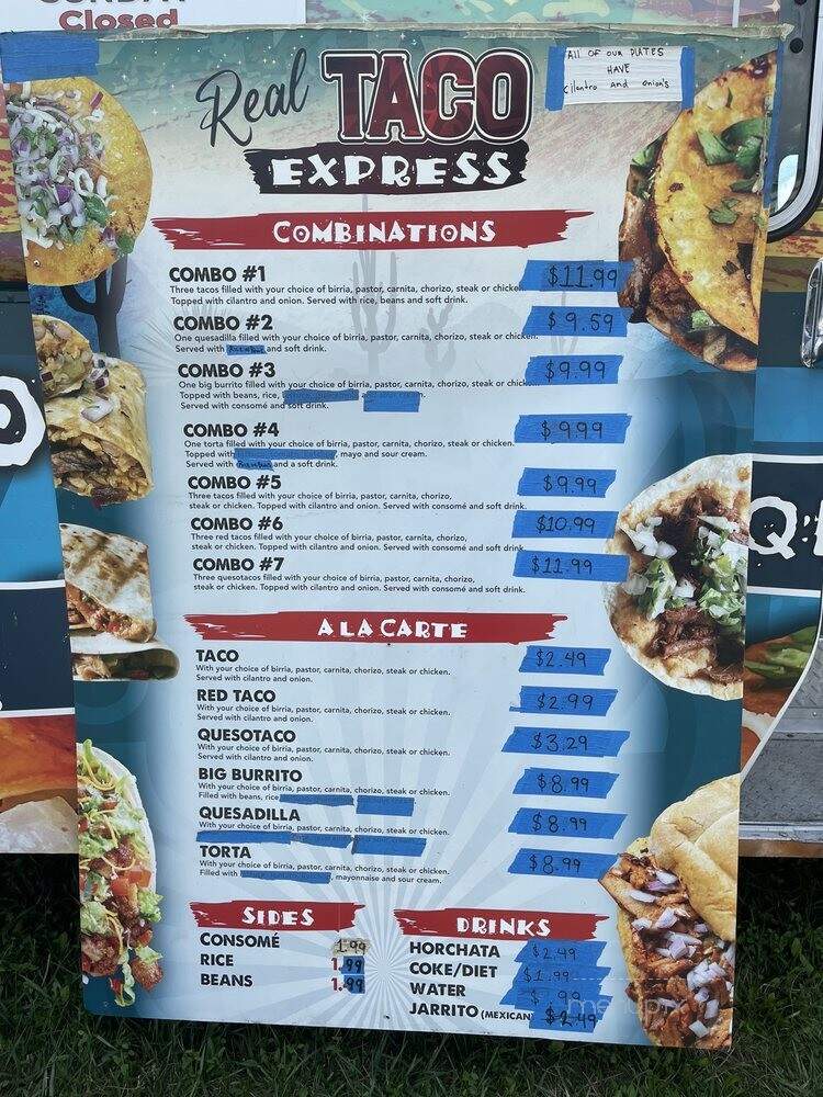 Real Taco Express - Fraser, MI menu_pic