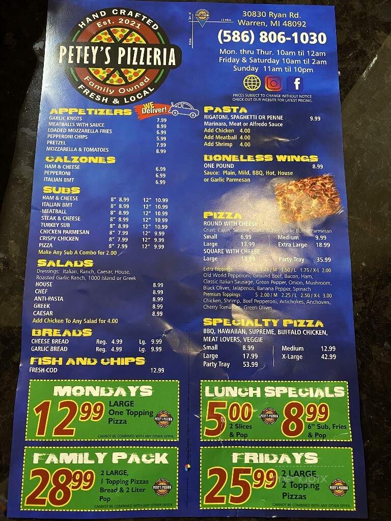 Petey's Pizzeria - Warren, MI