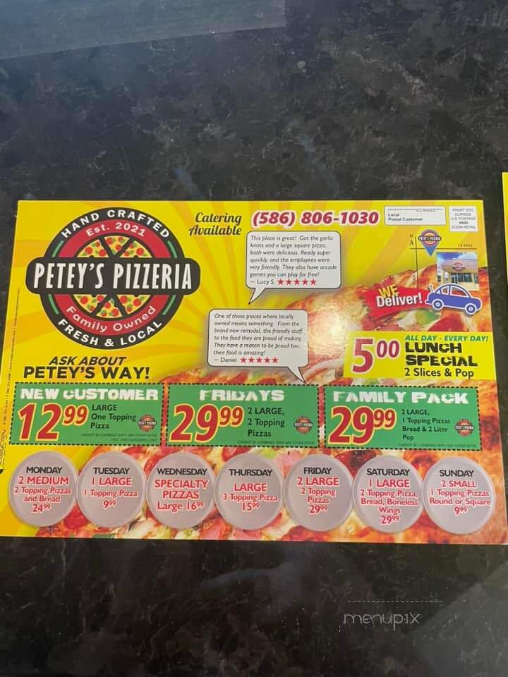 Petey's Pizzeria - Warren, MI