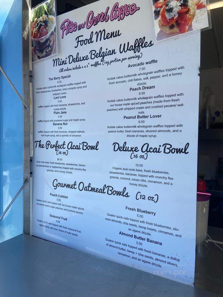 Rise and Grind Coffee - La Mesa, CA menu_pic