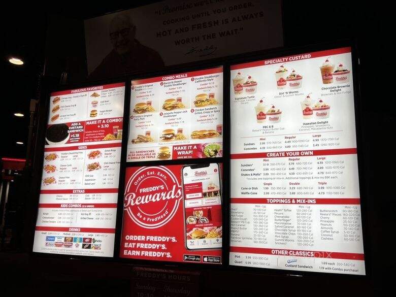 Freddy's Frozen Custard & Steakburgers - Ellisville, MO menu_pic
