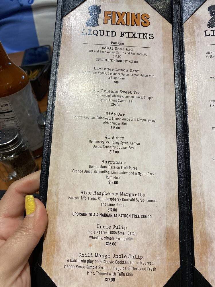 Fixins Soul Kitchen - Los Angeles, CA menu_pic