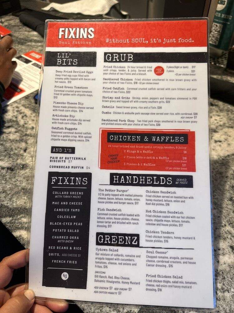 Fixins Soul Kitchen - Los Angeles, CA menu_pic