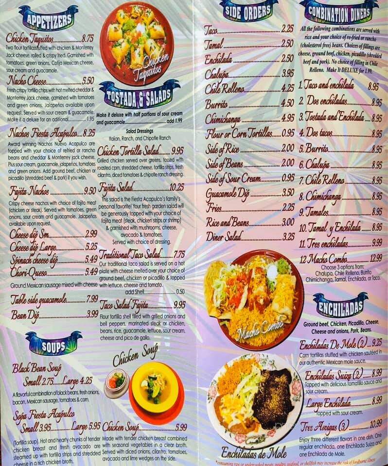 Fiesta Acapulco Mexican Grill - North Canton, OH menu_pic
