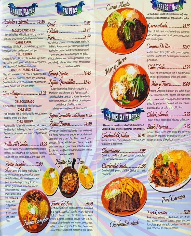 Fiesta Acapulco Mexican Grill - North Canton, OH menu_pic