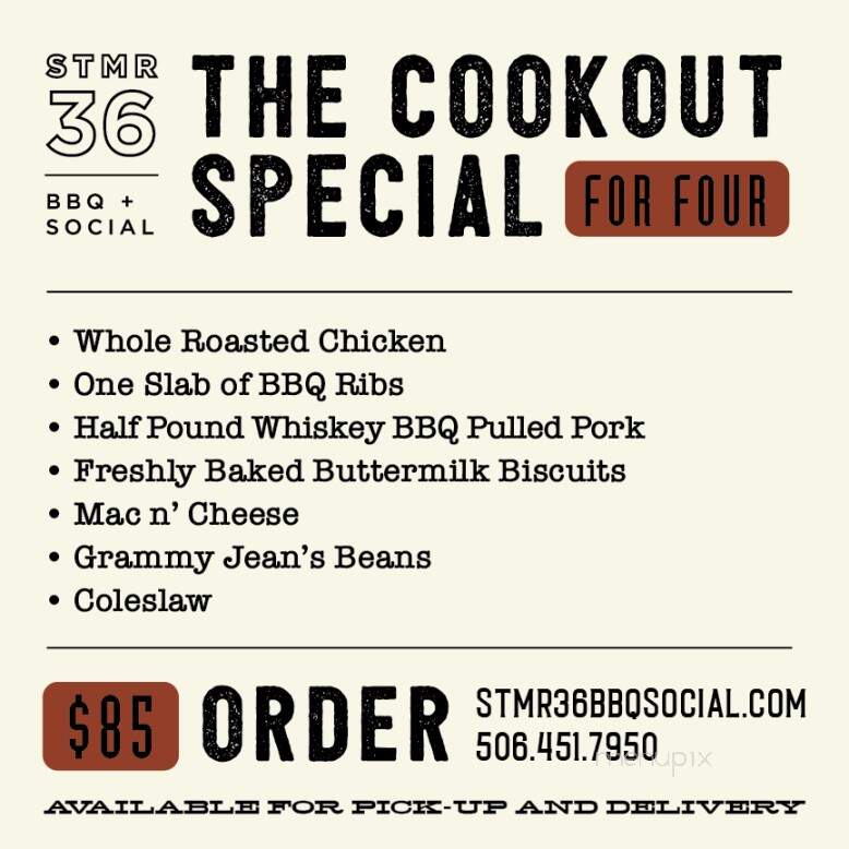 Stmr 36 - Fredericton, NB menu_pic