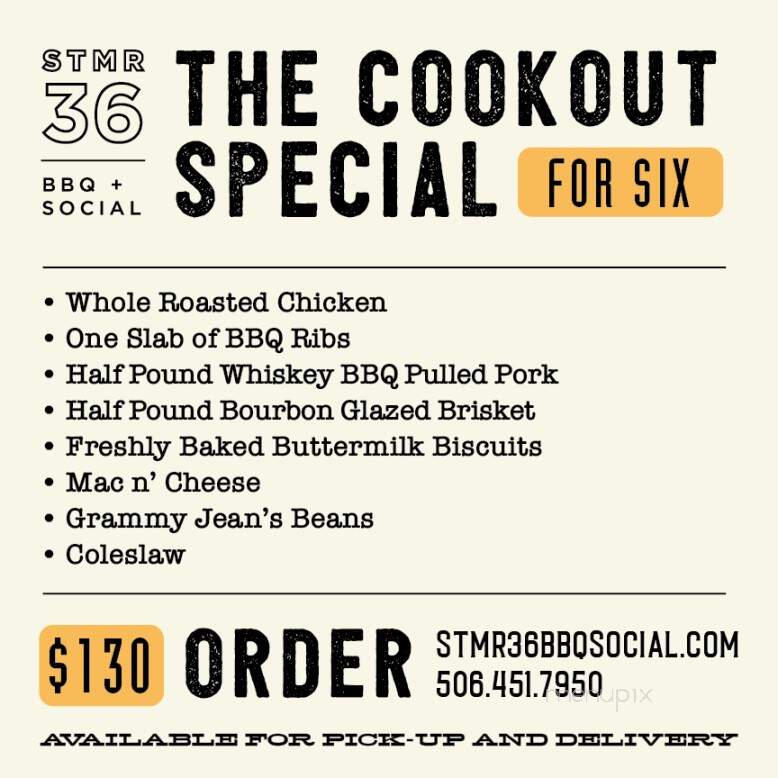 Stmr 36 - Fredericton, NB menu_pic