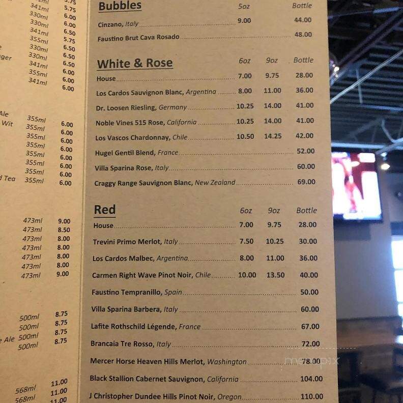Waterloo Kitchen and Bar - Calgary, AB menu_pic
