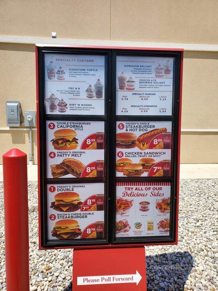 Freddy's Frozen Custard & Steakburgers - Seymour, IN menu_pic