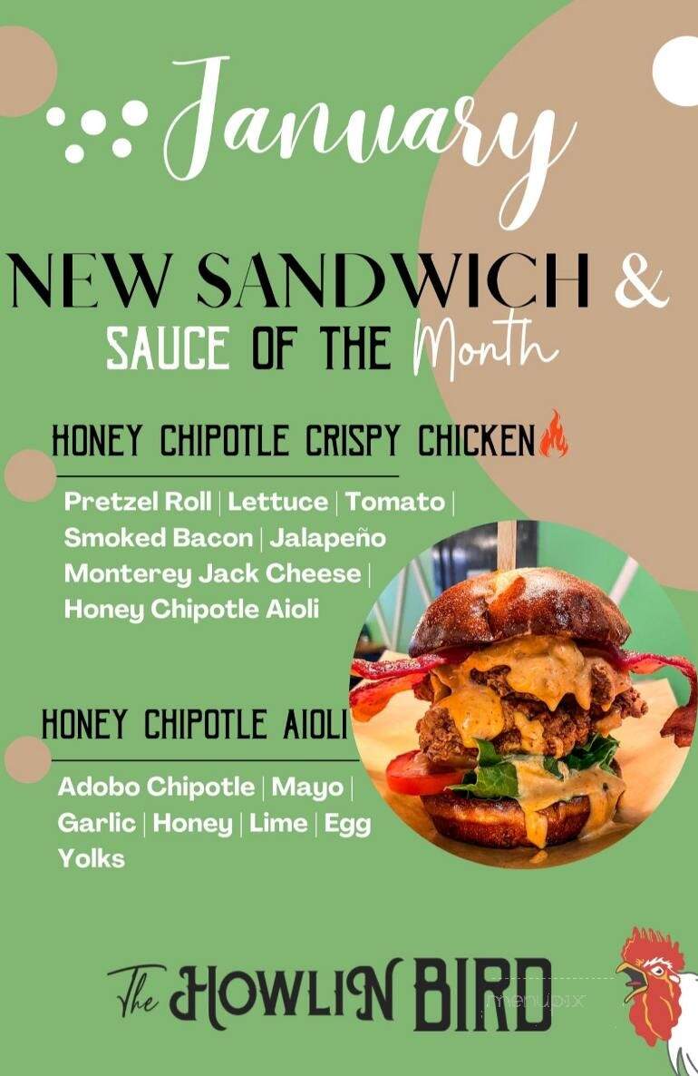 The Howlin Bird - North Canton, OH menu_pic