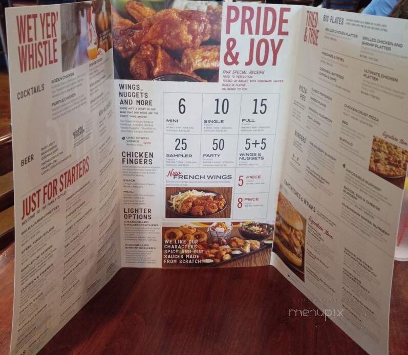Wild Wing Cafe - Aiken, SC menu_pic