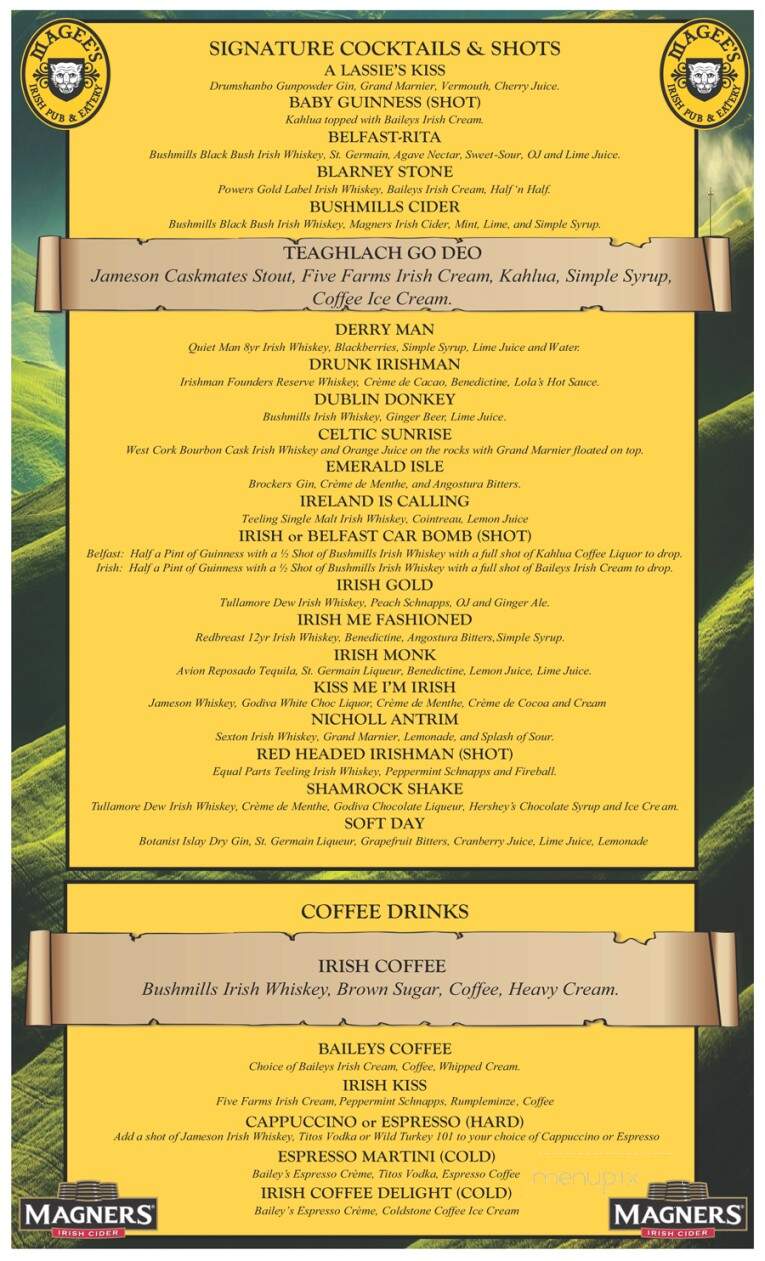 Magee's Irish Pub & Eatery - Ankeny, IA menu_pic