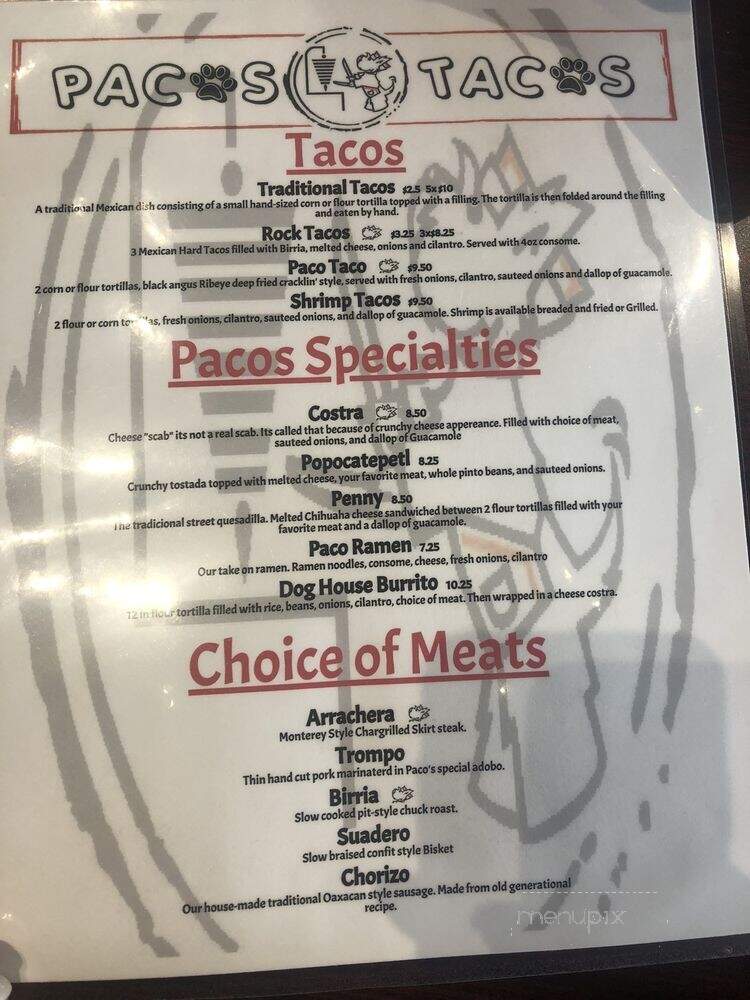 Pacos Tacos - Harvey, LA menu_pic