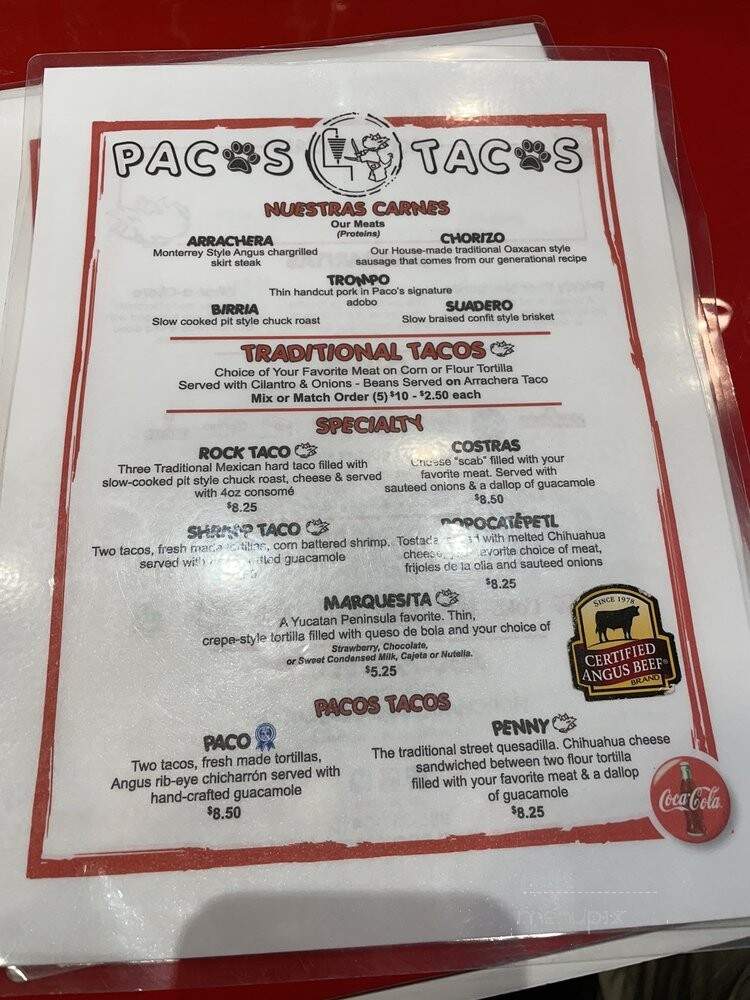 Pacos Tacos - Harvey, LA menu_pic