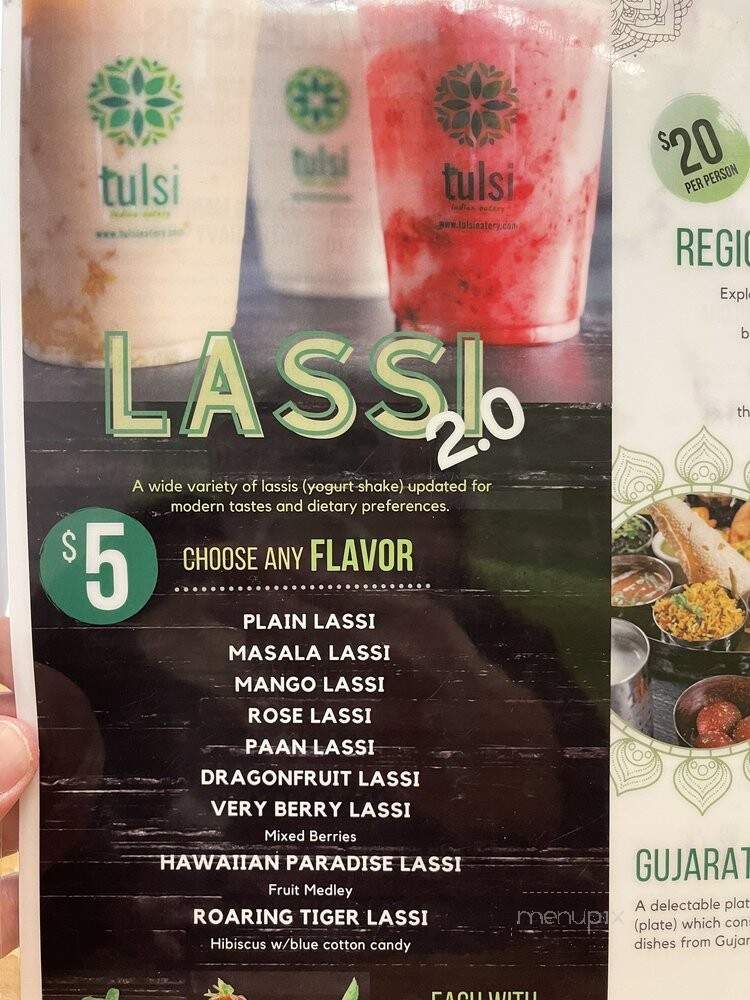 Tulsi Indian Eatery - Northridge, CA menu_pic