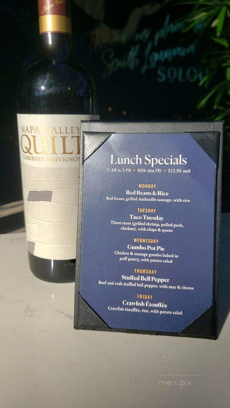 SoLou - Baton Rouge, LA menu_pic
