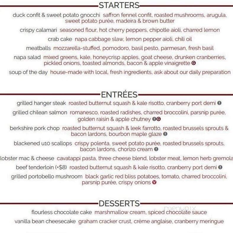 Napa at Kingsley - Fort Mill, SC menu_pic