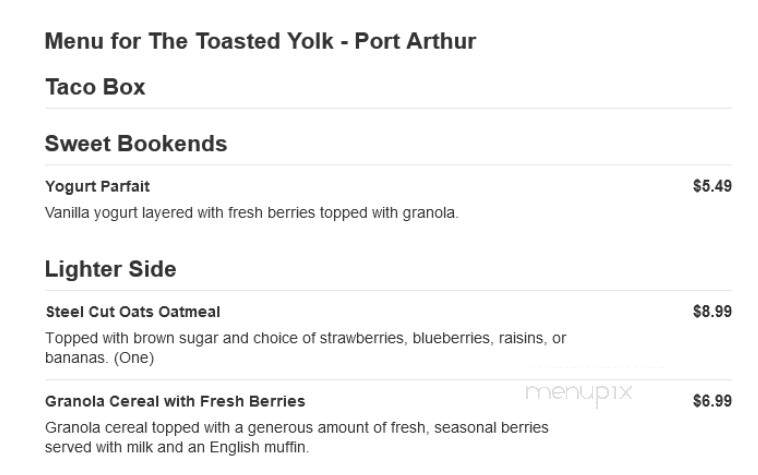 The Toasted Yolk - Port Arthur, TX