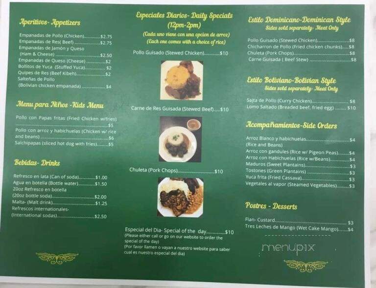 Tropical Llama - Raynham, MA menu_pic