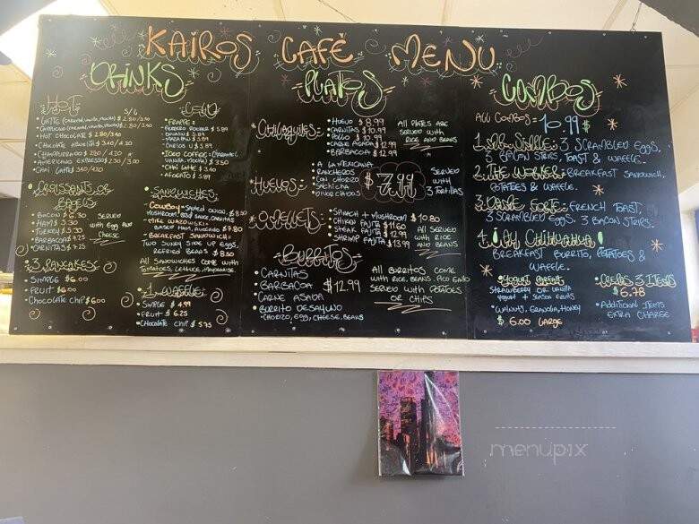 Kairos Cafe - Gainesville, GA menu_pic