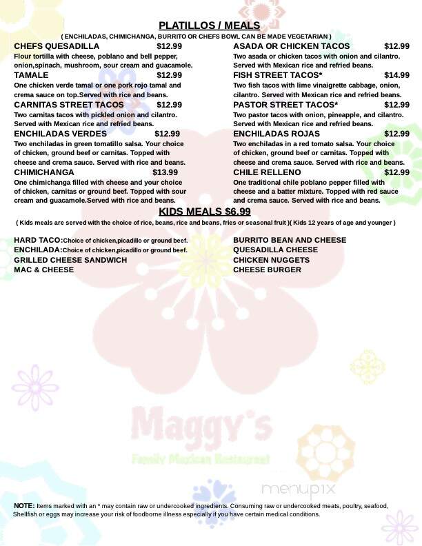 Maggy's Family Mexican Restaurant - Gold Bar, WA menu_pic
