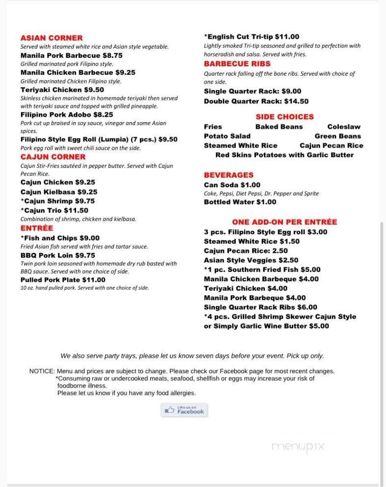 Chelsity's - Lynchburg, VA menu_pic