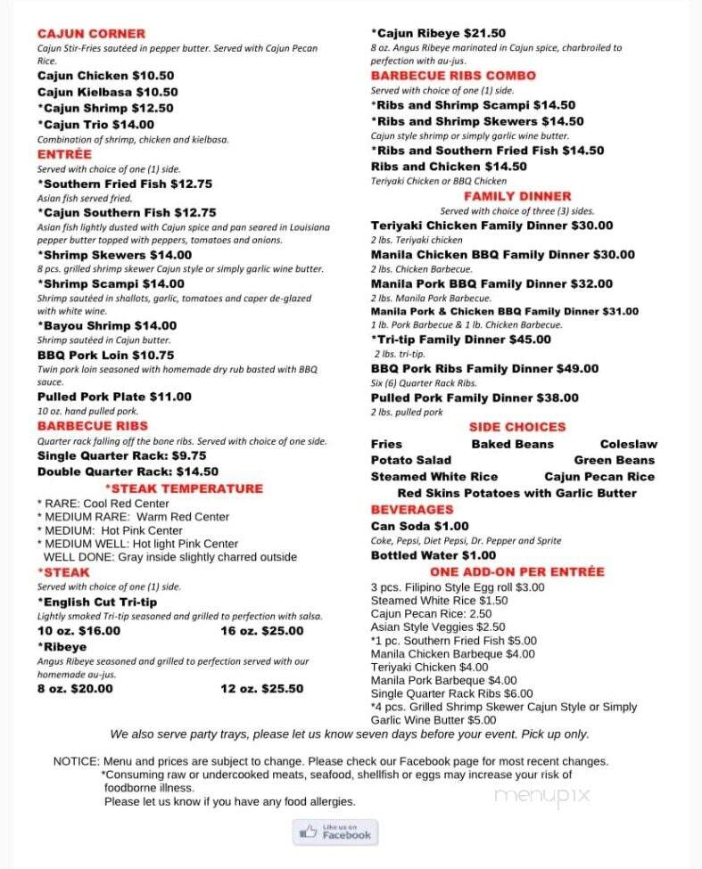 Chelsity's - Lynchburg, VA menu_pic