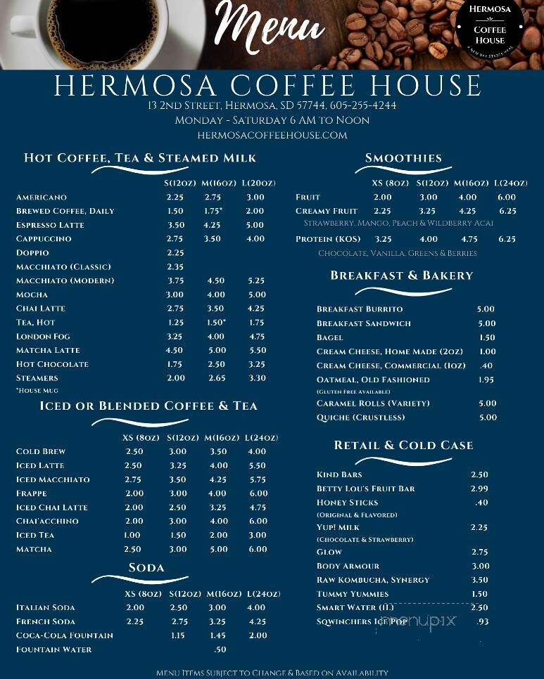 Hermosa Coffee House - Hermosa, SD