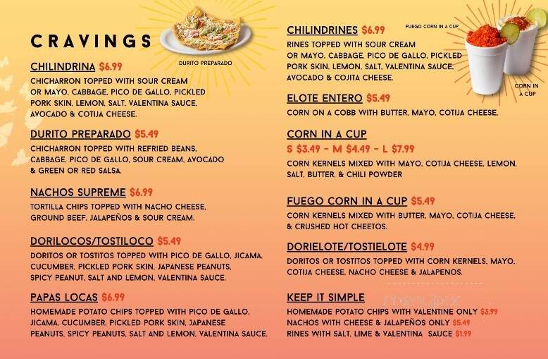 Paleteria LA Monarca - Gladstone, MO menu_pic