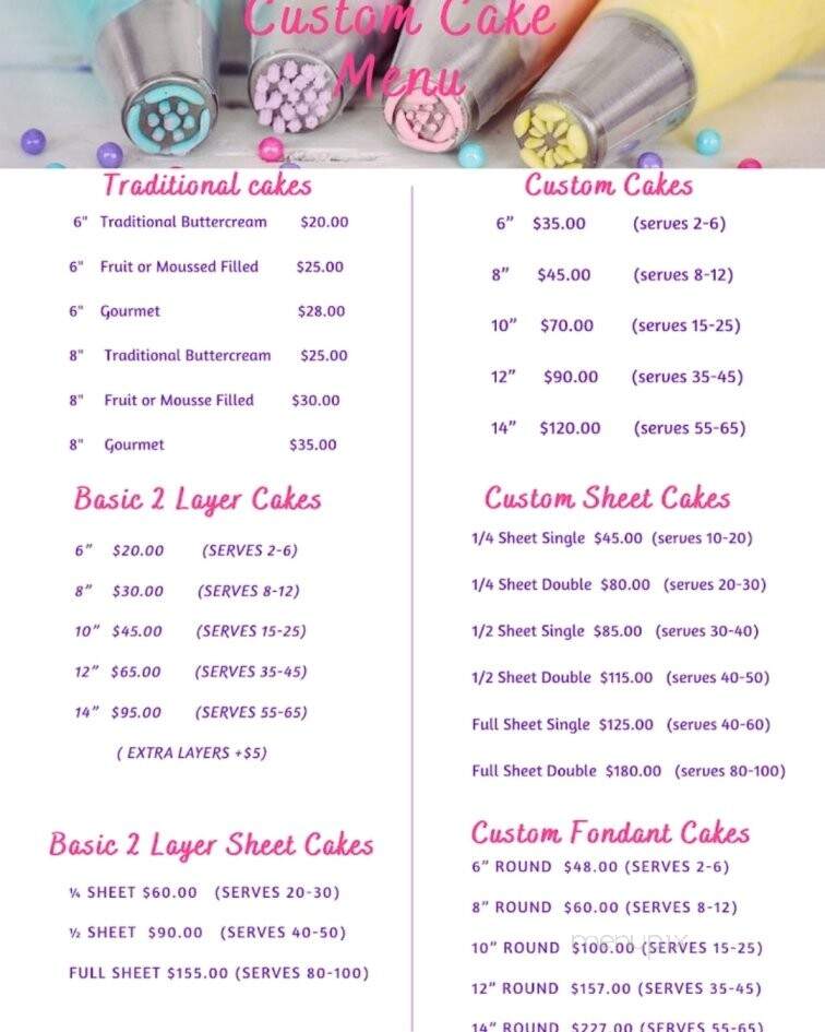 Nella & Ella's Sweets - Middlebury, CT menu_pic
