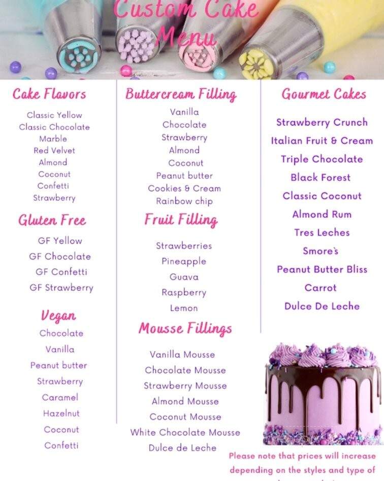 Nella & Ella's Sweets - Middlebury, CT menu_pic