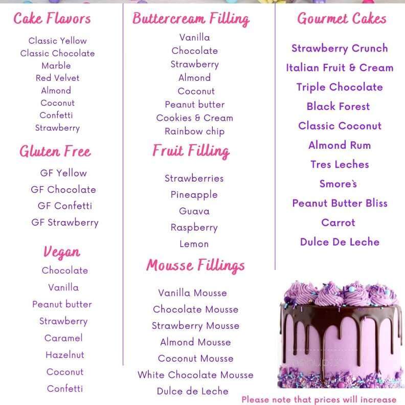 Nella & Ella's Sweets - Middlebury, CT menu_pic