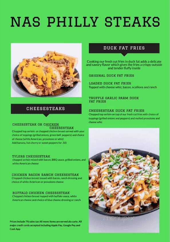 Nas Philly Steaks - Bradenton, FL menu_pic