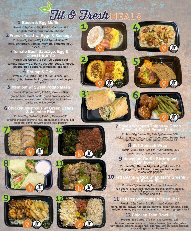 Fit and Fresh Meals - New Iberia, LA menu_pic