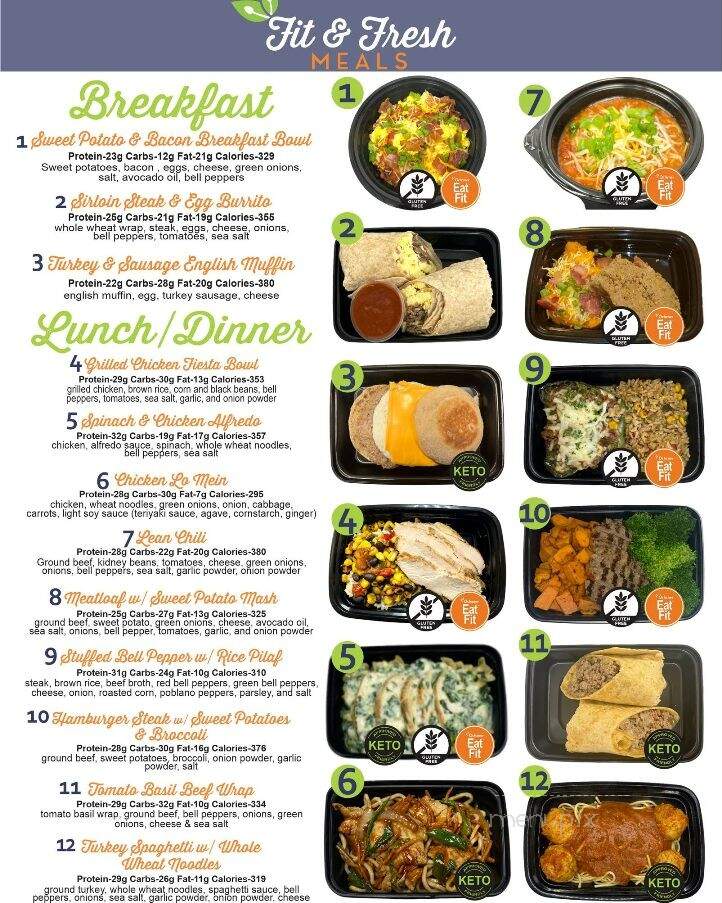 Fit and Fresh Meals - New Iberia, LA menu_pic