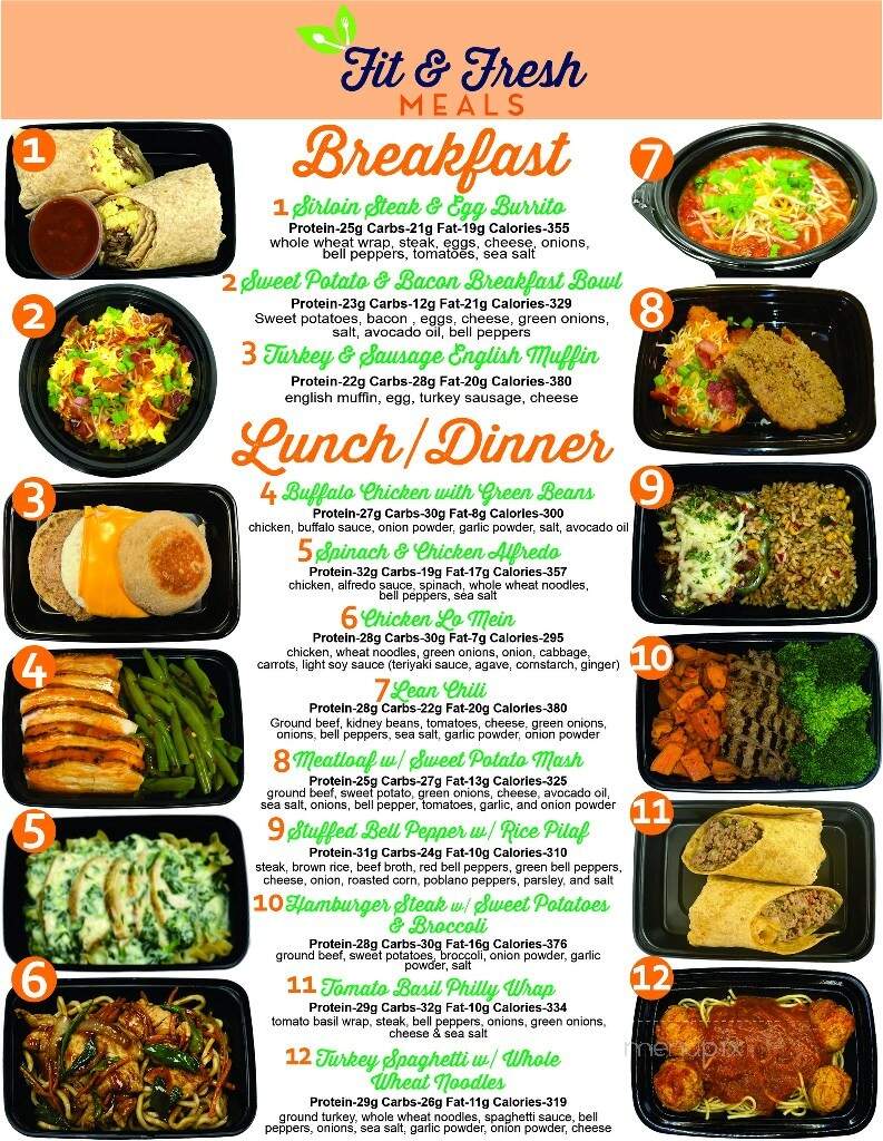 Fit and Fresh Meals - New Iberia, LA menu_pic