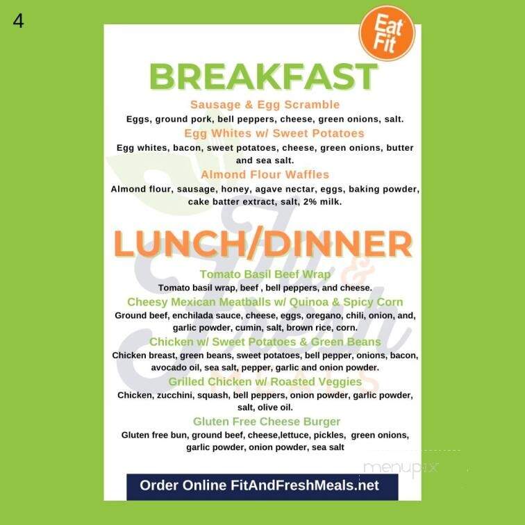 Fit and Fresh Meals - New Iberia, LA menu_pic