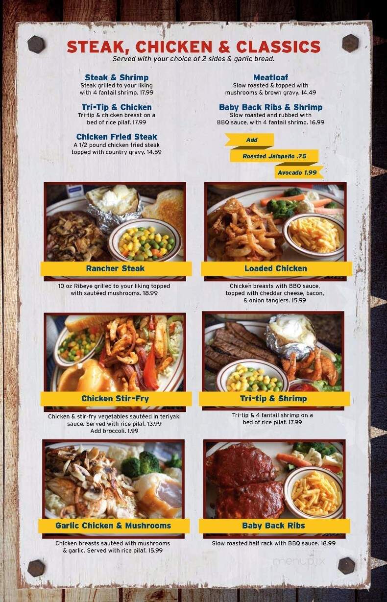General's Cafe & Grill - Delano, CA menu_pic
