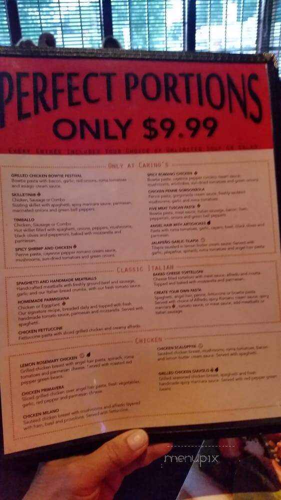 Johnny Carino's Italian - Muncie, IN menu_pic