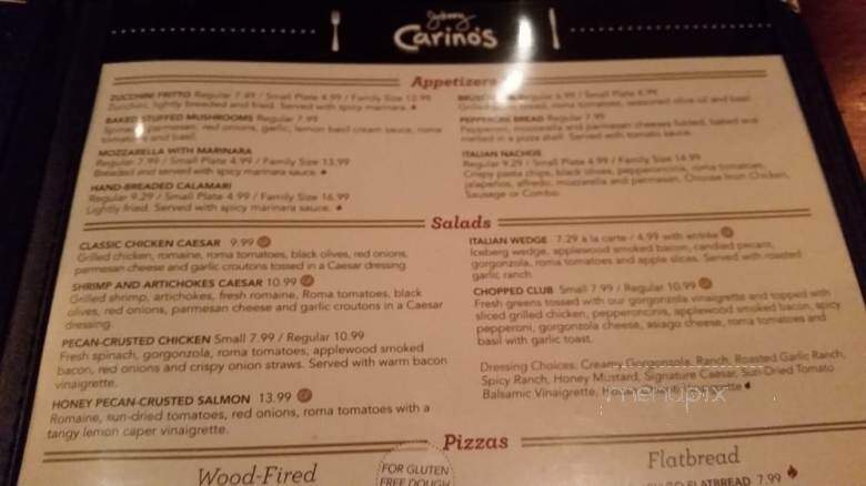 Johnny Carino's Italian - Muncie, IN menu_pic