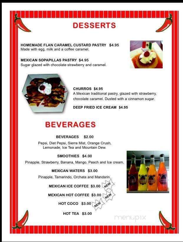 Jalapa Mexican Grill - Millis, MA menu_pic