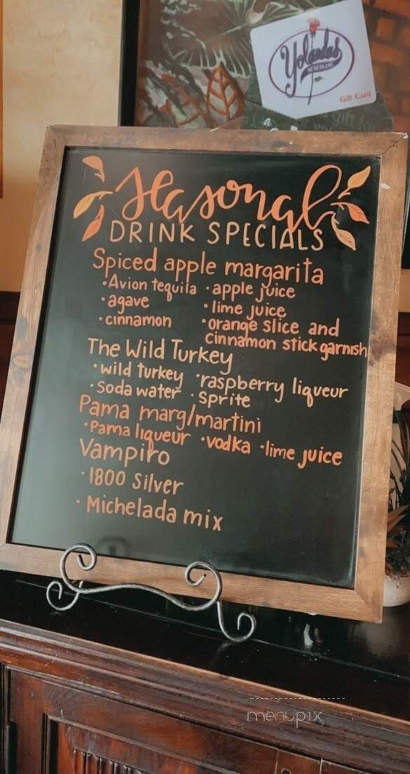 Yolanda's Mexican Cafe - Oxnard, CA menu_pic