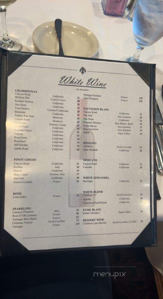 The Speedway Club - Concord, NC menu_pic