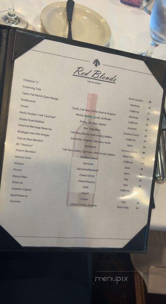 The Speedway Club - Concord, NC menu_pic