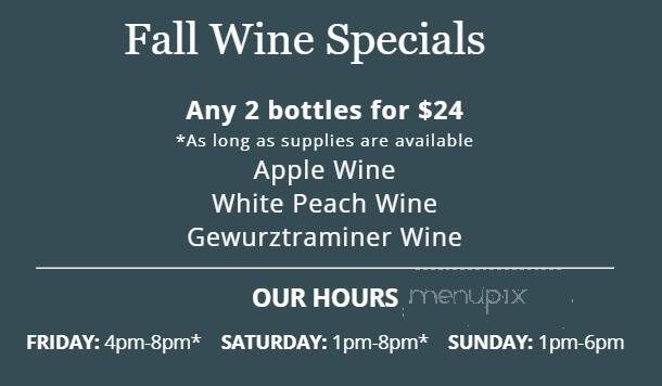 Summit City Winery - Glassboro, NJ menu_pic